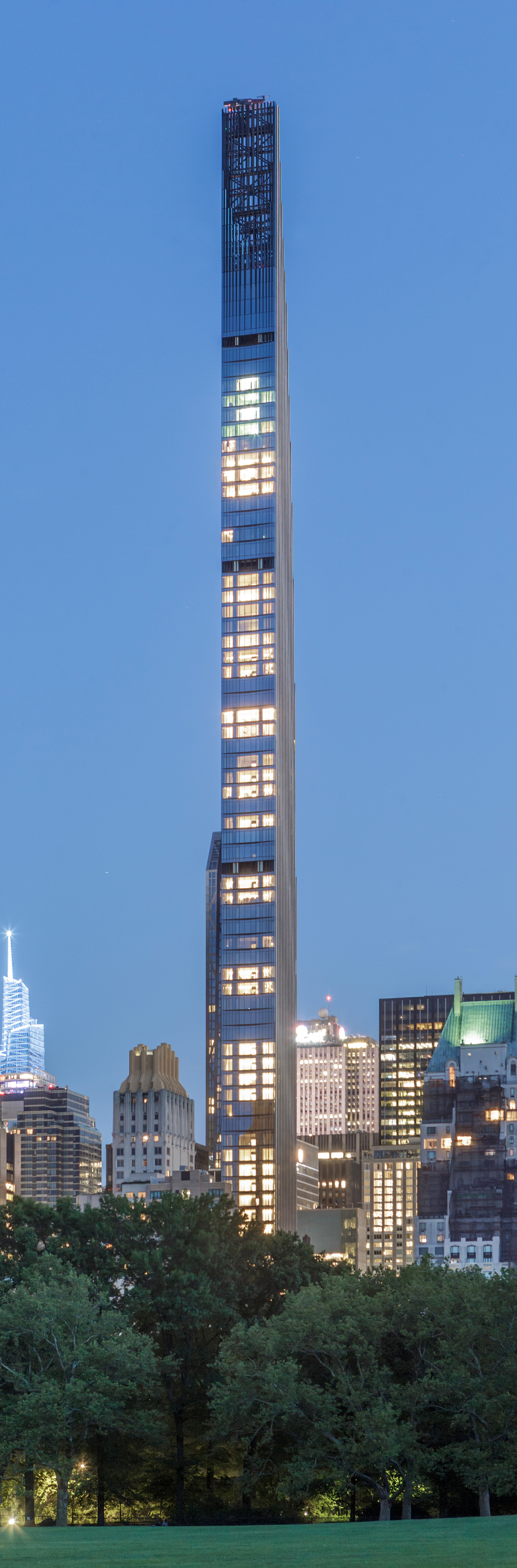 111 West 57th Street, New York City - View from Central Park. © Mathias Beinling